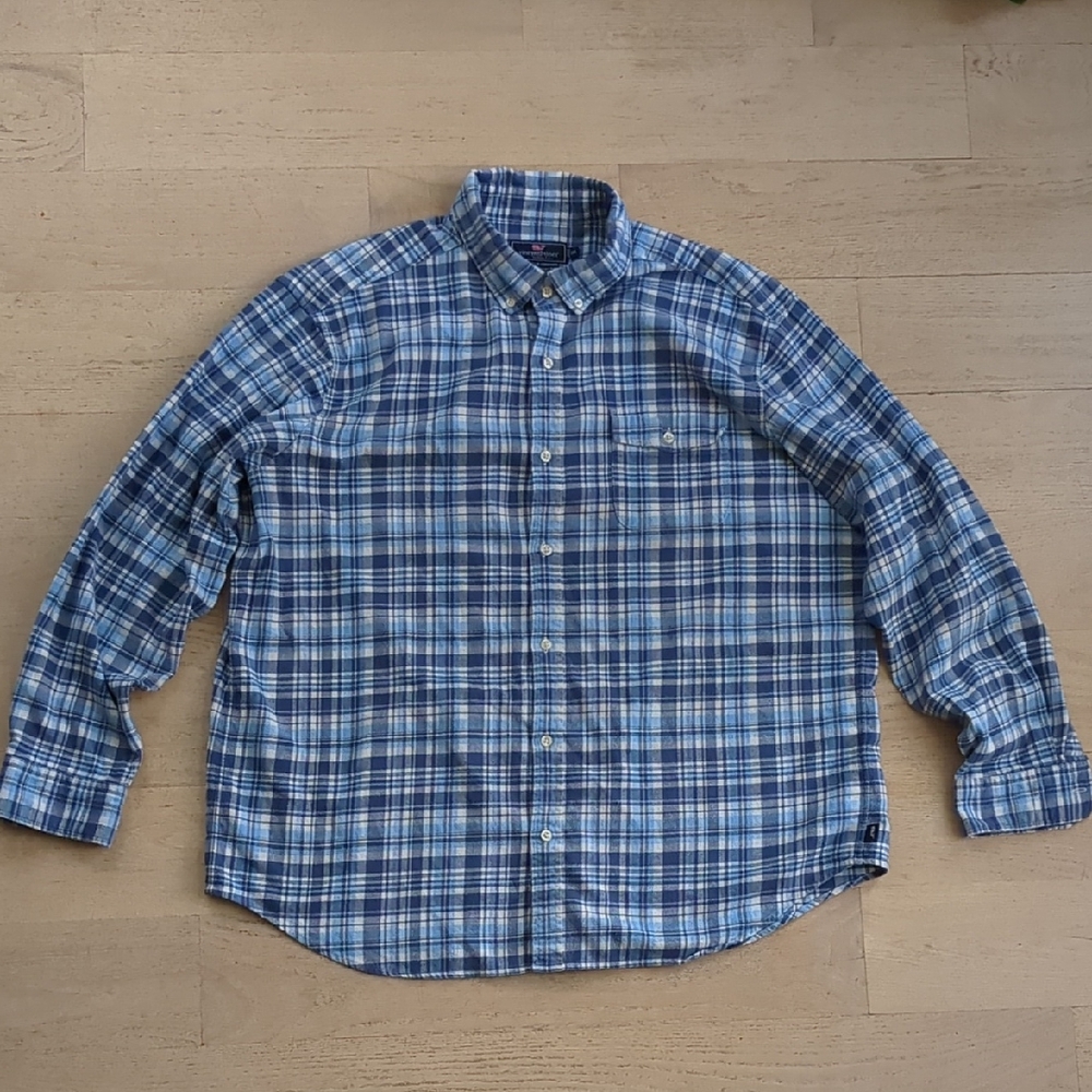 Vineyard Vines Flannel Shirt Men's 2XL